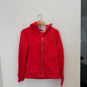 Lululemon Scuba Full-Zip Hoodie size 8 Carnation Red